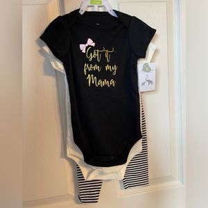 nwt infant girl outfit set
